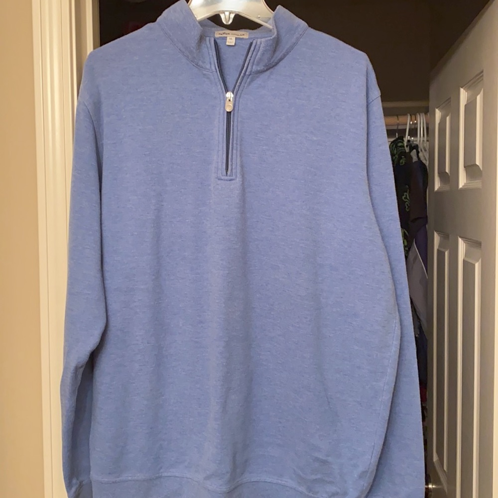 Beautiful blue men’s Peter Millar half zip XLarge